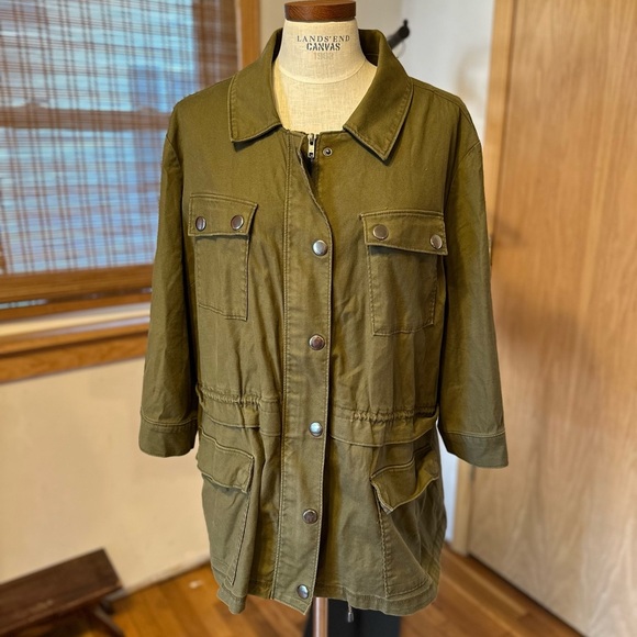 Lane Bryant Jackets & Blazers - Lane Bryant Women's Olive Green Jacket Size 24 B9